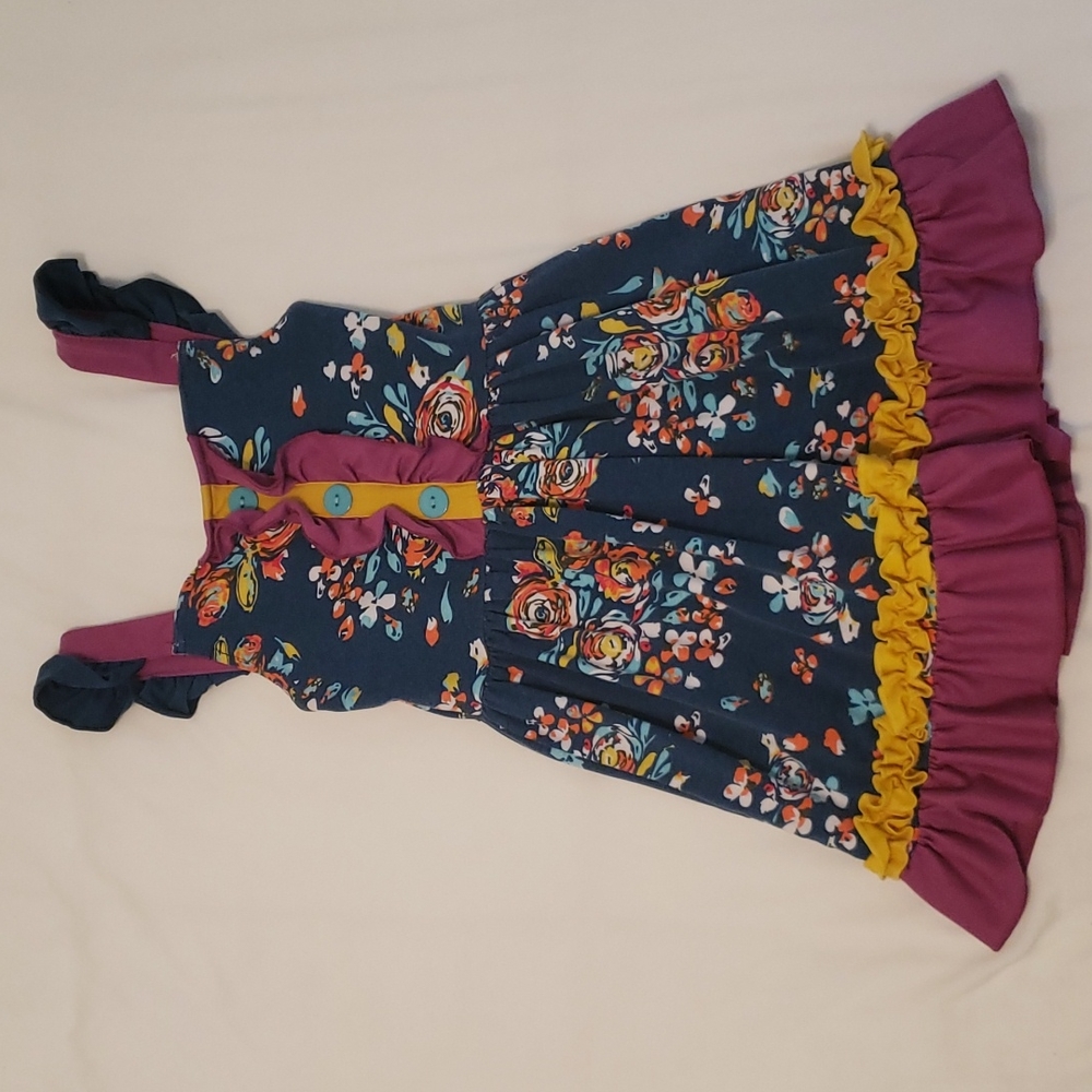 Girls Size 7-8T Tutu & Lulu Floral Dress